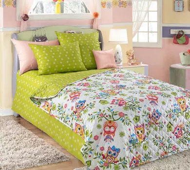 Покрывало "Совята" Белый р. 110х140