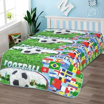 Покрывало "Спорт" Зеленый р. 110х140