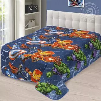 Покрывало "Тор" Темно-синий р. 150х215