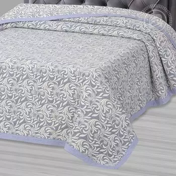 Покрывало "Узор" Синий р. 220х235