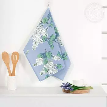 Полотенце "Аромат сирени Голубой" р. 50х70