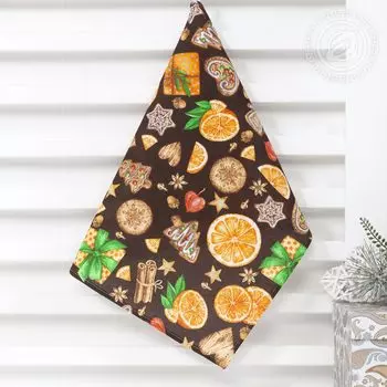 Полотенце "Цитрус Коричневый" р. 50х70