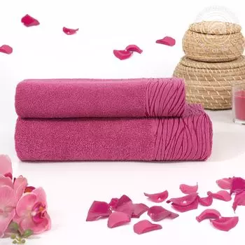 Полотенце "Модерн" Малиновый р. 50х90