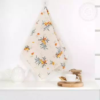 Полотенце "Облепиха" Бежевый р. 50х70