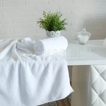 Полотенце "Уют" Белый р. 65х140