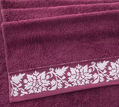 Полотенце "Валенсия" Винный р. 70х140