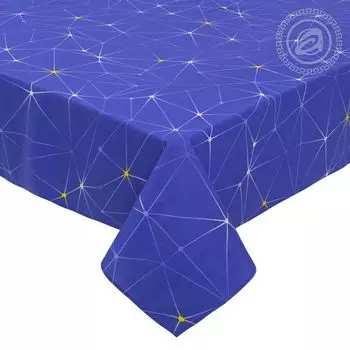 Простыня "Мерцание" Синий р. 2,0-сп.