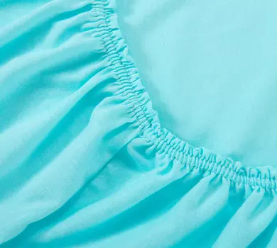 Простыня на резинке "Бирюзовый", размер 180х200 см