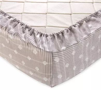 Простыня на резинке "Имидж Бежевый" р. 200х200