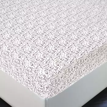 Простыня на резинке "Эспрессо" Белый р. 180х200