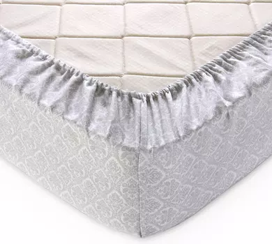 Простыня на резинке "Этюд" Серый р. 160х200