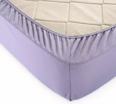 Простыня на резинке "Лиловый" р. 180х200