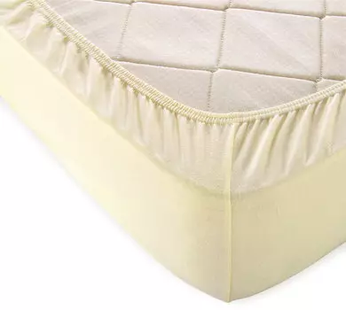 Простыня на резинке "Молочный" р. 120х200