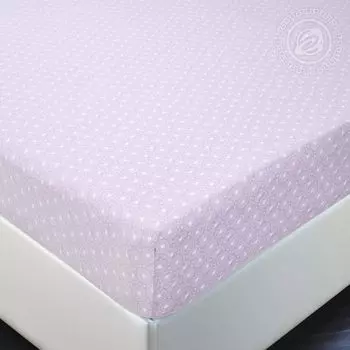 Простыня на резинке "Одуванчик" Сиреневый р. 200х200