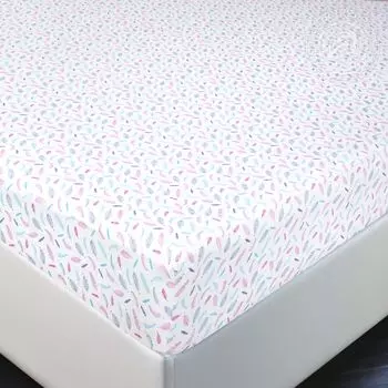 Простыня на резинке "Перышко Белый" р. 180х200