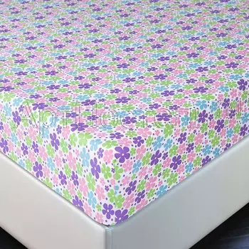 Простыня на резинке "Полянка" р. 180х200