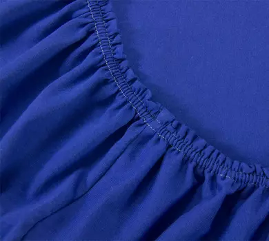 Простыня на резинке "Синий", размер 180х200 см