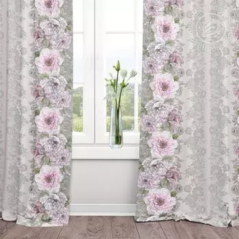 Шторы "Элеонора" Серый р. 260х145