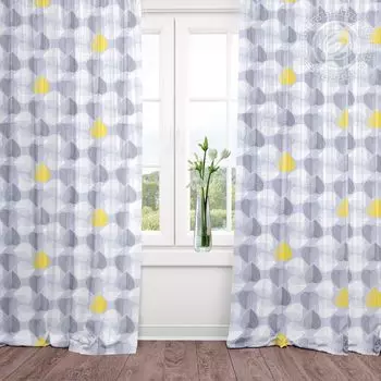 Шторы "Клинт Серый" р. 260х145