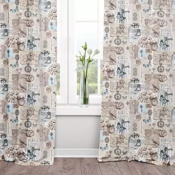 Шторы "Либретто" Бежевый р. 260х145