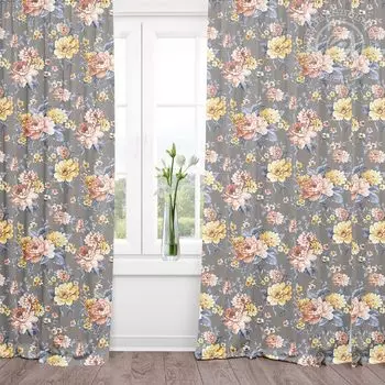 Шторы "Новелла" Серый р. 260х145