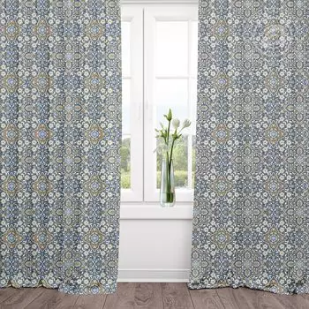 Шторы "Парма Синий" р. 260х145