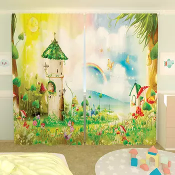 Шторы "Волшебная страна" Разноцветный р. 260х150