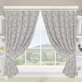 Шторы "Жемчуг Серый" р. 180х145