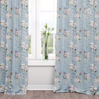 Шторы "Живопись Голубой" р. 260х145