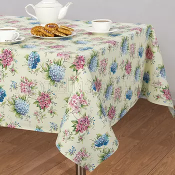 Скатерть "Букет" Желтый р. 150х145