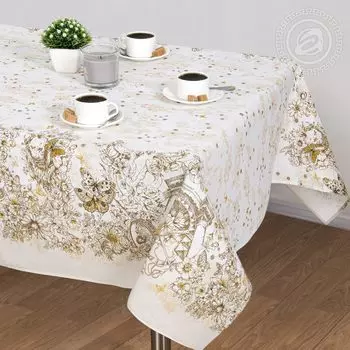 Скатерть "Диор" Белый р. 120х145
