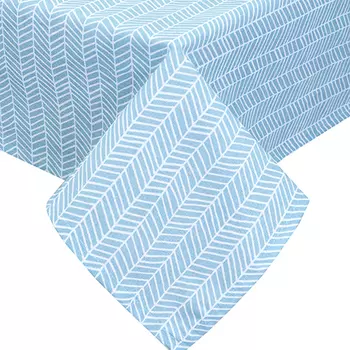 Скатерть "Елочка" Бирюзовый р. 145х145