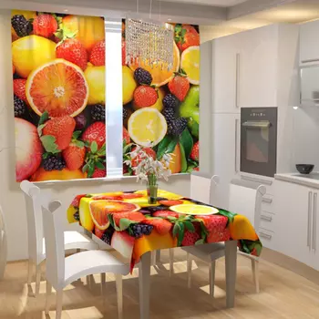 Скатерть "Фруктовое утро" Разноцветный р. 145х145