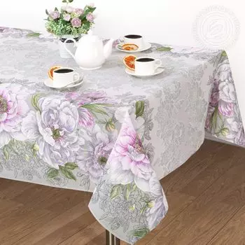 Скатерть "Элеонора" Сиреневый р. 180х145