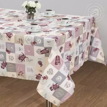 Скатерть "Эспрессо" Сиреневый р. 120х145