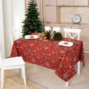 Скатерть "Карнавал" Красный р. 150х145