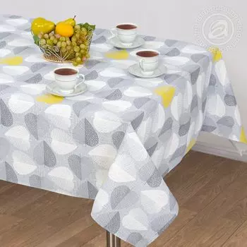 Скатерть "Клинт" Серый р. 220х145