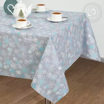 Скатерть "Льдинка" Серый р. 260х145