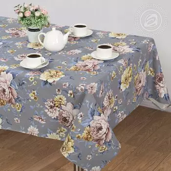 Скатерть "Новелла" Серый р. 150х145