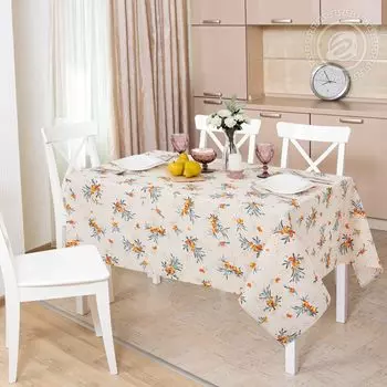 Скатерть "Облепиха" Бежевый р. 180х145