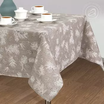 Скатерть "Шишкин лес" Коричневый р. 260х145
