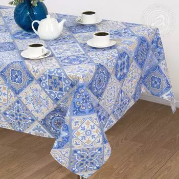 Скатерть "Сицилия" Голубой р. 220х145