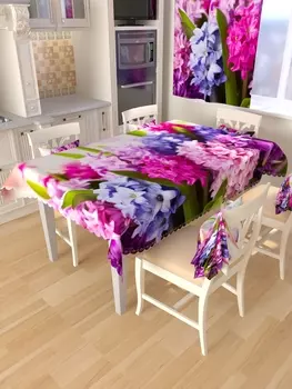 Скатерть "Сочный сад" Разноцветный р. 145х145