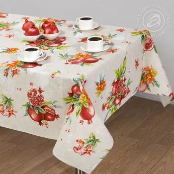 Скатерть "Вкус граната" Бежевый р. 260х145