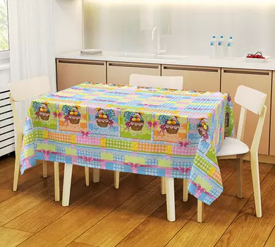 Скатерть "Воскресенье" Голубой р. 120х145