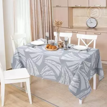 Скатерть "Жемчуг" Серый р. 180х145