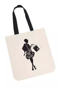 Сумка "Девушка" Бежевый р. 40х42х5