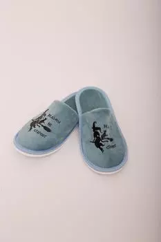 Тапочки "Ведьмы не стареют" Хаки р. 40-41