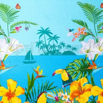 Вафельное полотенце "Багамы" р. 80х150