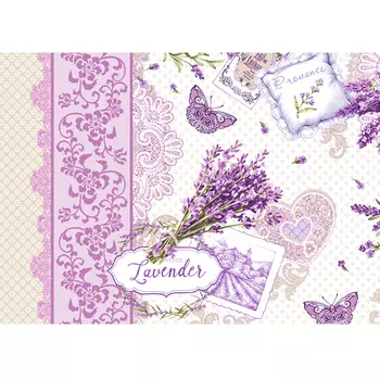 Вафельное полотенце "Лаванда" р. 47х70